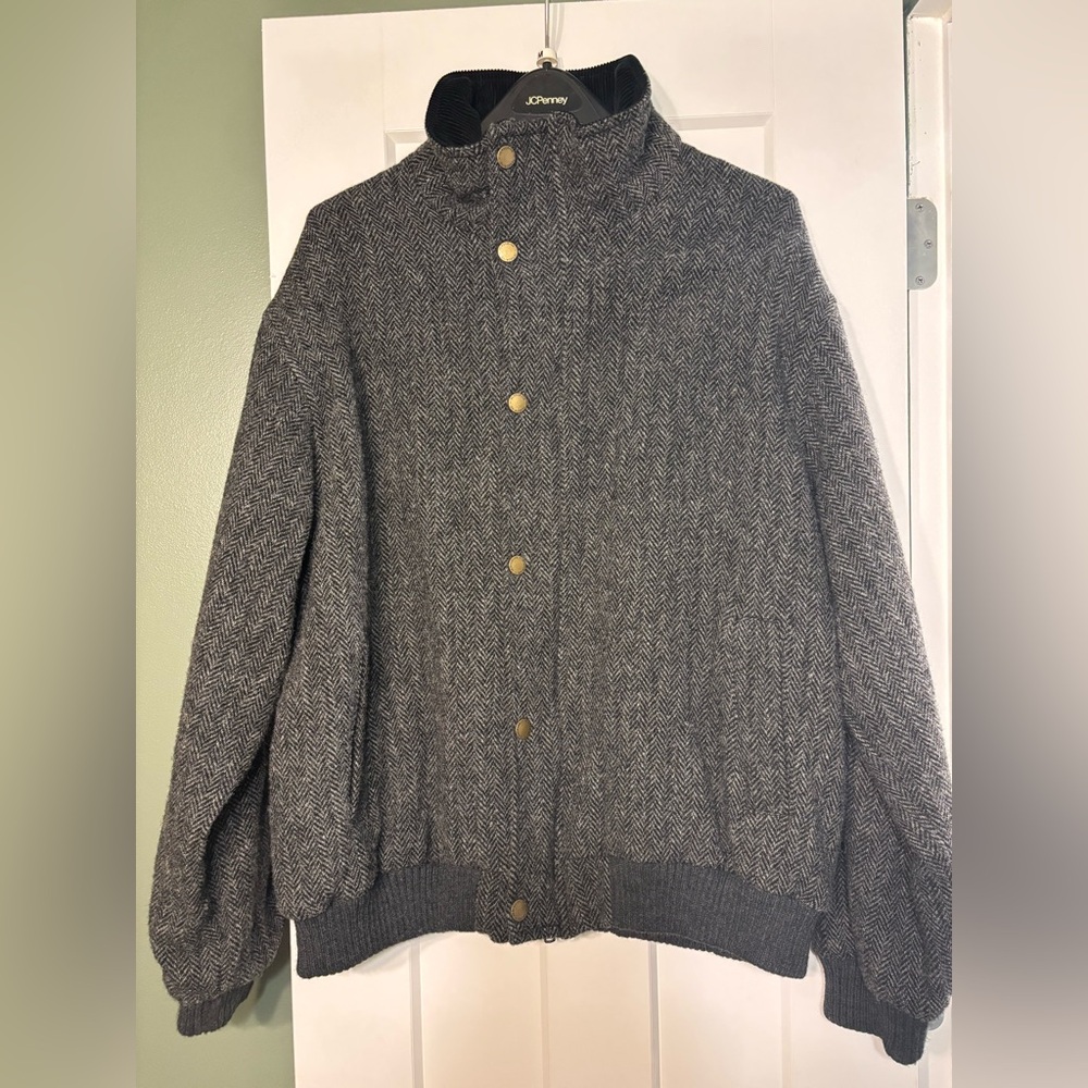 Vintage Peregrine 100% Wool Harris Tweed coat